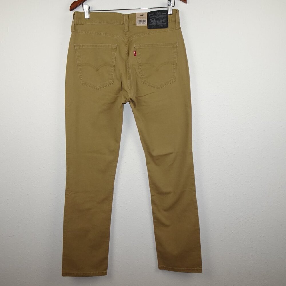 Levi's 514 Straight Leg Jeans Men's Size 31x32 Brown Stretch Twill - Picture 4 of 11